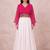 white rayon plain lehenga choli