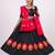 black rayon embroidered lehenga choli