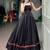 black cotton embroidered lehenga choli