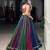multicolor georgette plain lehenga choli