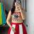red rayon plain lehenga choli