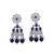 graceful round and leaf shape silver plated dangle earring for women and girls