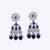 graceful round and leaf shape silver plated dangle earring for women and girls
