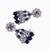 graceful round and leaf shape silver plated dangle earring for women and girls