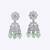 lovely round and leaf shape silver plated dangle earring for women and girls