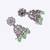 lovely round and leaf shape silver plated dangle earring for women and girls