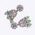 lovely round and leaf shape silver plated dangle earring for women and girls
