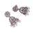 pretty round and leaf shape silver plated dangle earring for women and girls