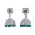 stylish round shape silver plated jhumki earring for women and girls