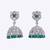 stylish round shape silver plated jhumki earring for women and girls