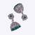 stylish round shape silver plated jhumki earring for women and girls