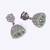attractive round shape silver plated jhumki earring for women and girls