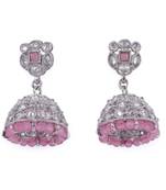 beautiful round shape silver plated jhumki earring for women and girls