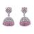 beautiful round shape silver plated jhumki earring for women and girls