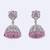 beautiful round shape silver plated jhumki earring for women and girls