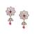 classy flower design gold plated dangle earring for women and girls