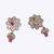 classy flower design gold plated dangle earring for women and girls