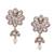 pretty flower design gold plated dangle earring for women and girls