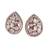 youthful oval shape gold plated drop earring for women and girls
