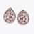 youthful oval shape gold plated drop earring for women and girls