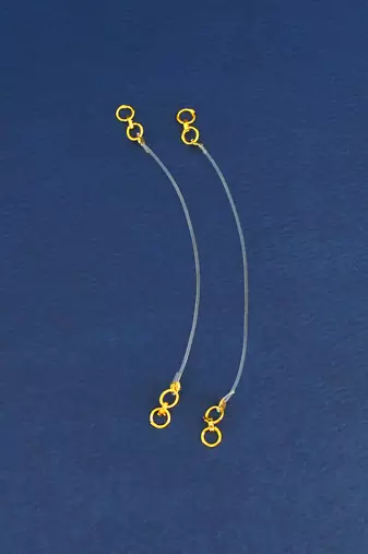 invisible ear lobe support with ear chain (1 pair ear chains )