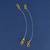 invisible ear lobe support with ear chain (1 pair ear chains )