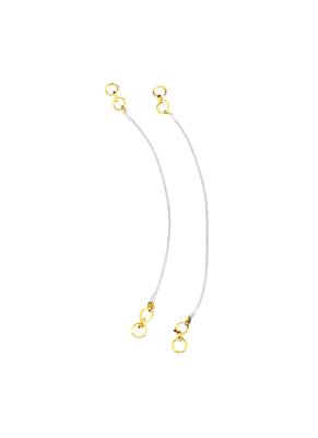 invisible ear lobe support with ear chain (1 pair ear chains ) 2