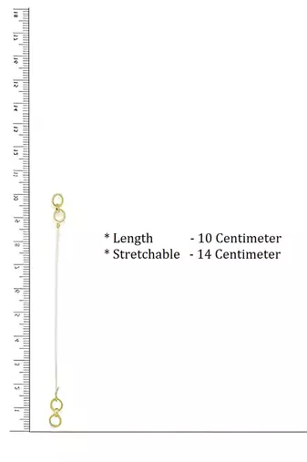 invisible ear lobe support with ear chain (1 pair ear chains )