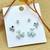 lovely heart and flower design combo of 3 silver plated stud earring for women and girls