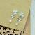 lovely heart and flower design combo of 3 silver plated stud earring for women and girls