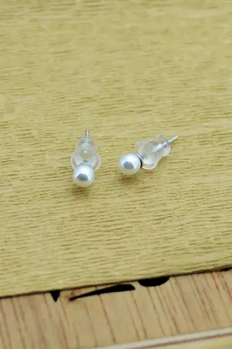lovely heart and flower design combo of 3 silver plated stud earring for women and girls