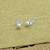 lovely heart and flower design combo of 3 silver plated stud earring for women and girls