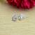 pretty round shape mother of pearl combo of 3 silver plated stud earring for women and girls