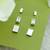 superb square shape combo of 3 silver plated stud earring for women and girls