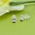 superb square shape combo of 3 silver plated stud earring for women and girls