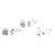 trendy flower desing combo of 3 silver plated stud earring for women and girls