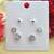 trendy flower desing combo of 3 silver plated stud earring for women and girls