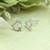attractive round and fish design combo of 3 silver plated stud earring for women and girls