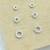 classy round shape cz studded combo of 3 silver plated stud earring for women and girls
