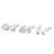 eye-catchy heart shape combo of 3 silver plated stud earring for women and girls