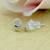eye-catchy heart shape combo of 3 silver plated stud earring for women and girls