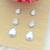 graceful oval shape combo of 3 silver plated stud earring for women and girls