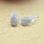 graceful oval shape combo of 3 silver plated stud earring for women and girls