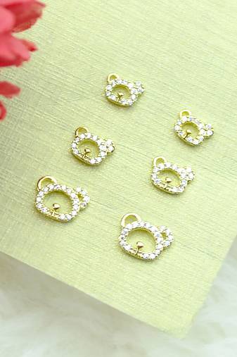 trendy caty mau shape combo of 3 gold plated stud earring for women and girls