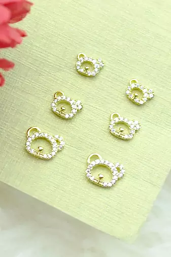 trendy caty mau shape combo of 3 gold plated stud earring for women and girls