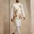 Men embroidered designer kurta trouser and waistcoat set
