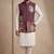 Men embroidered designer kurta trouser and waistcoat set