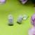 modern square and heart shape combo of 3 silver plated stud earring for women and girls