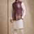 Men embroidered designer kurta trouser and waistcoat set