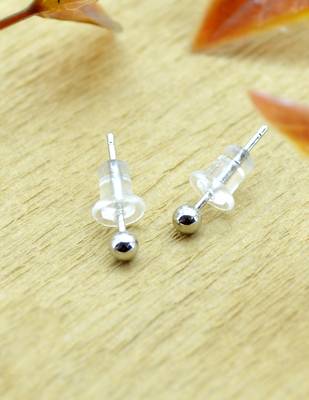 classy flower desing combo of 3 silver plated stud earring for women and girls 4